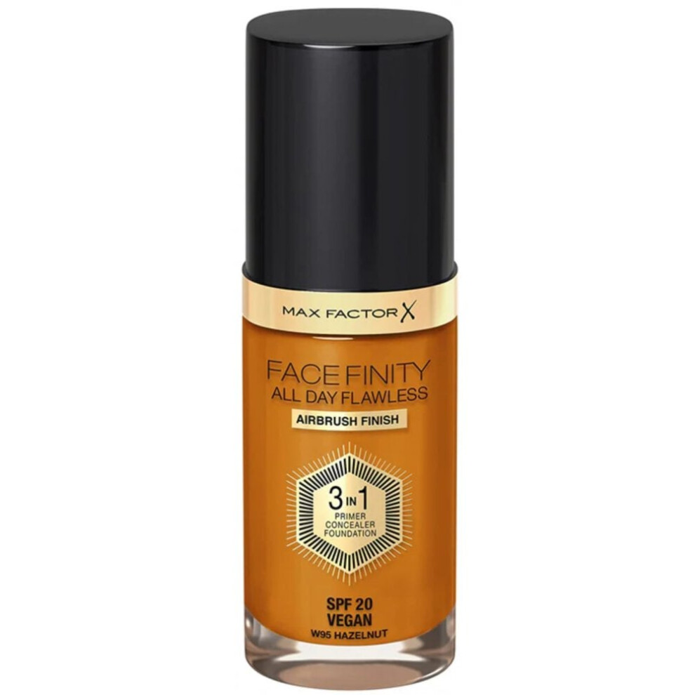 Max Factor Face Finity All Day Flawless 3 In 1 Foundation 30ml - W95 Hazelnut