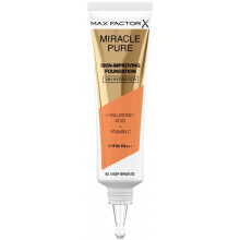 Foundation - MAX FACTOR - MIRACLE PURE FOUNDATION - 82 Diep Brons - 30ml - Alle huidtypes