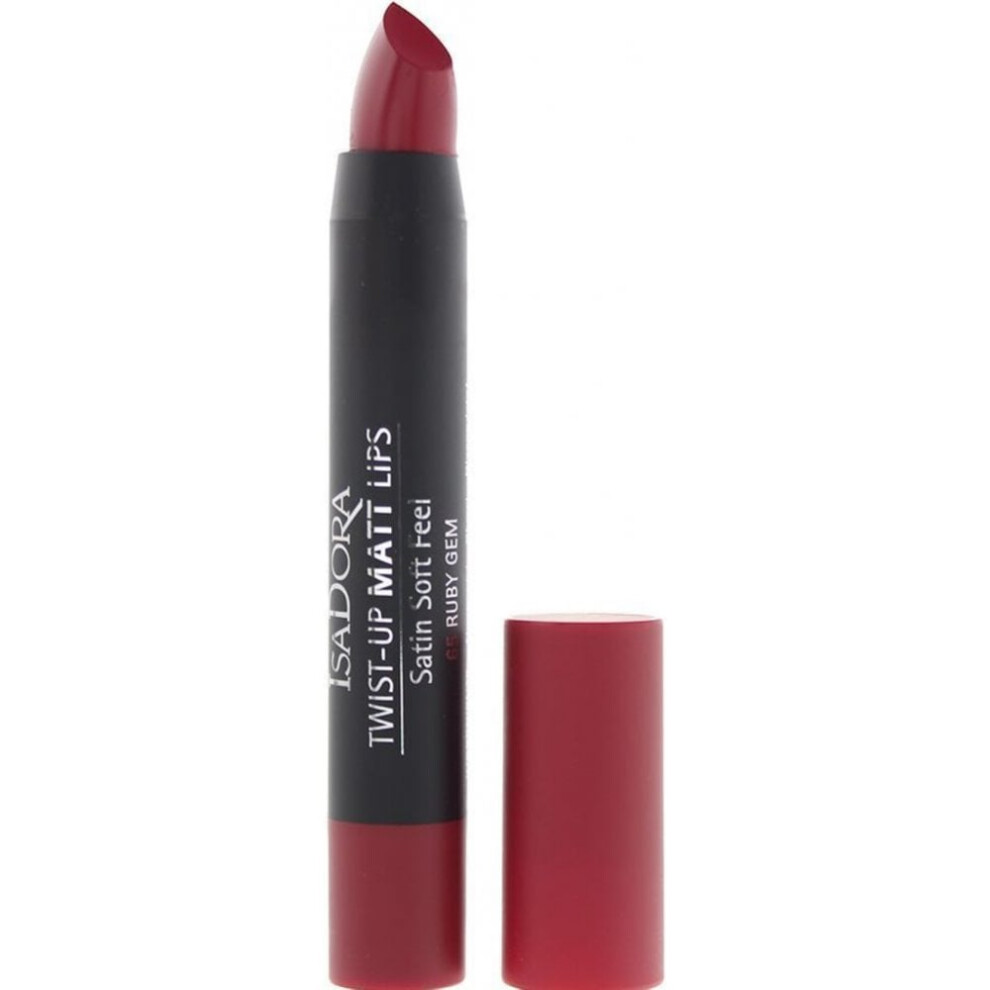 Photos - Lipstick & Lip Gloss IsaDora Twist-Up Matt Lips 3.3g - 65 Ruby Gem trf203051