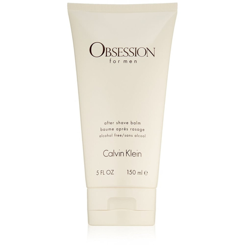 Calvin Klein Obsession For Men Aftershave Balm 150ml - Soothing, Hydrating Post-Shave with Signature Obsession Scent