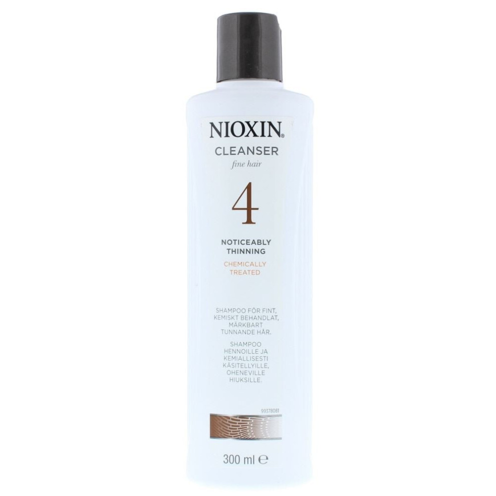 Wella Nioxin Cleanser Shampoo For Fine Hair No4 Noticeably Thinning 300ml
