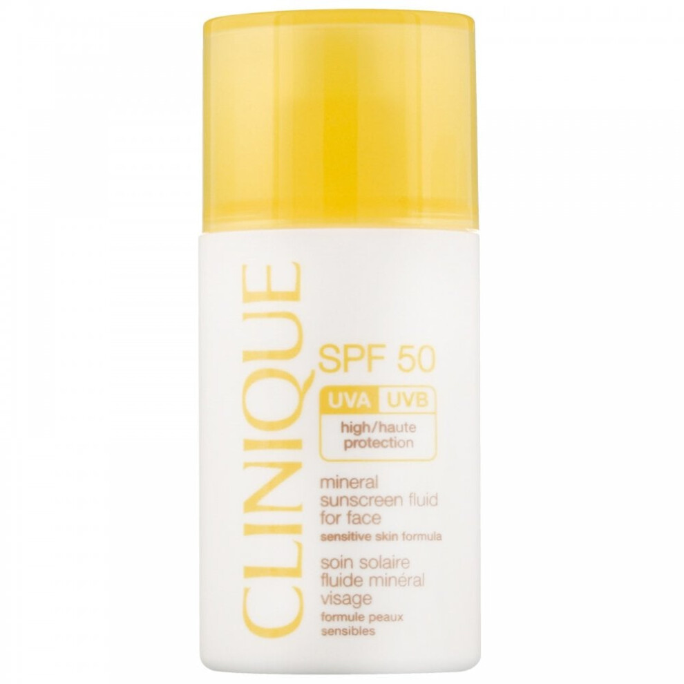 Clinique Sunscreen Fluid For Face SPF50 30ml High Protection - Sensitive Skin