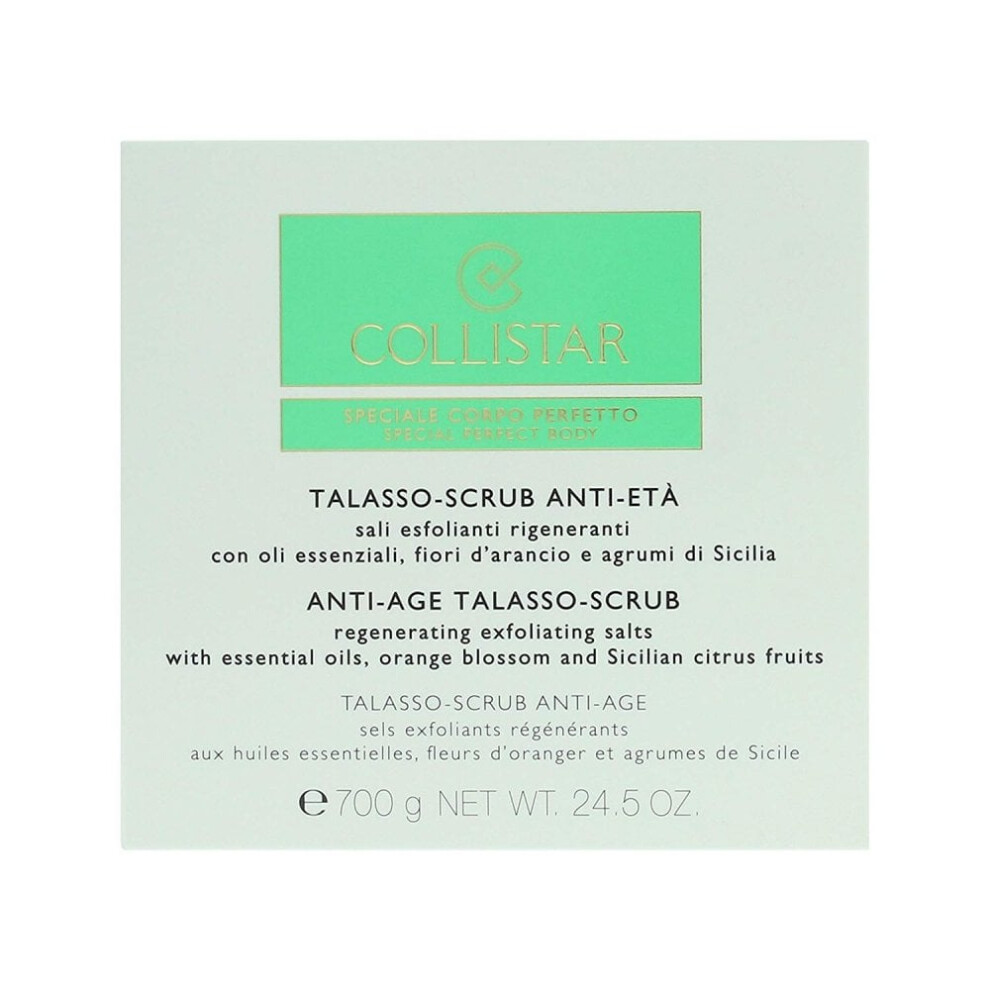 Collistar Anti-Age Talasso Scrub 700Gr With Essential Oils, Blossom And Siciliam Citrus Fruits