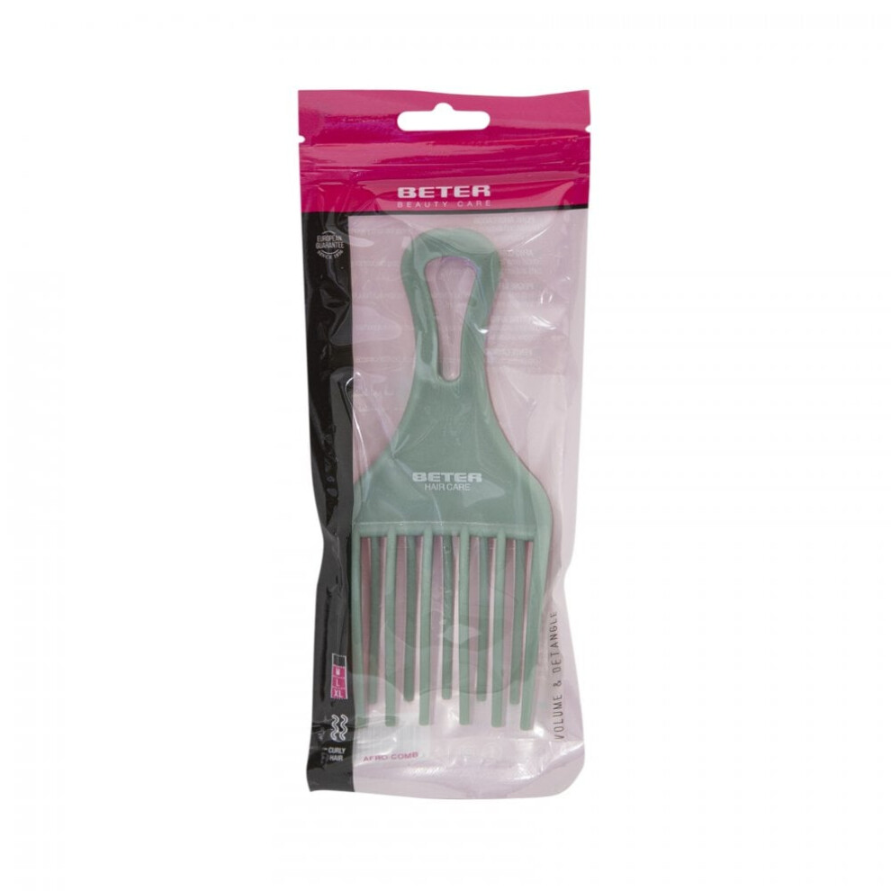 Beter Unisex Double Prong Afro Comb 17Cm