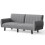 Bigzzia Convertible Sofa Couch Sleeper with Armrest and Wood Legs Foam Cushion 1