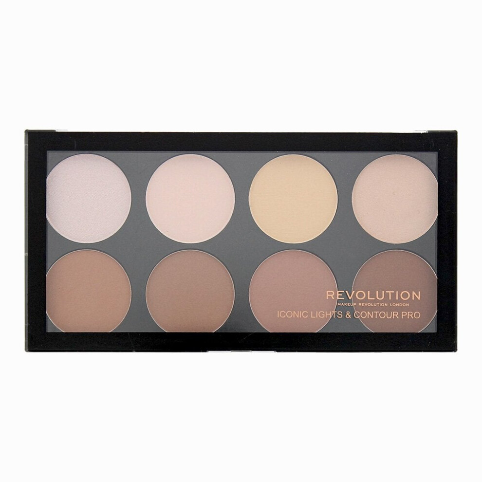 Revolution Iconic Lights And Contour Pro Contouring Palette 8 X 1.6G