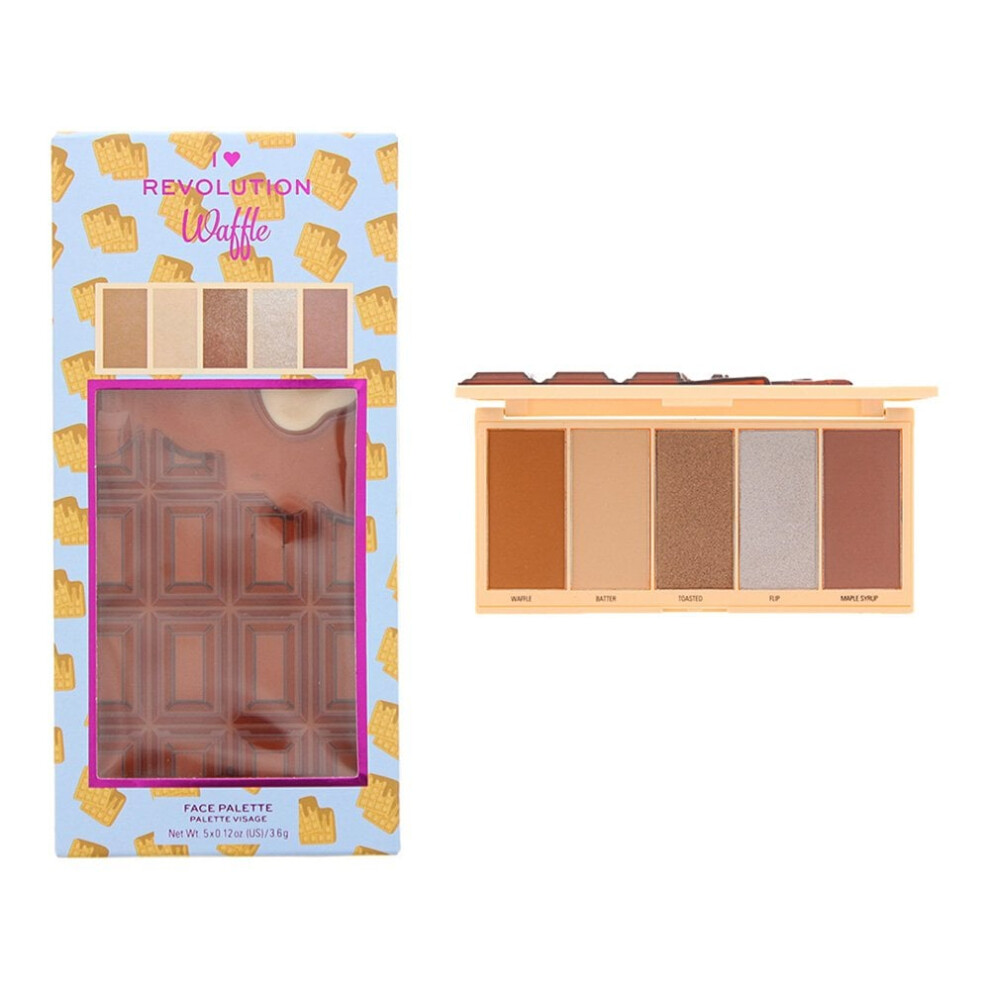 Revolution I Heart Revolution Waffle Highlighting Palette 5 X 3.6G