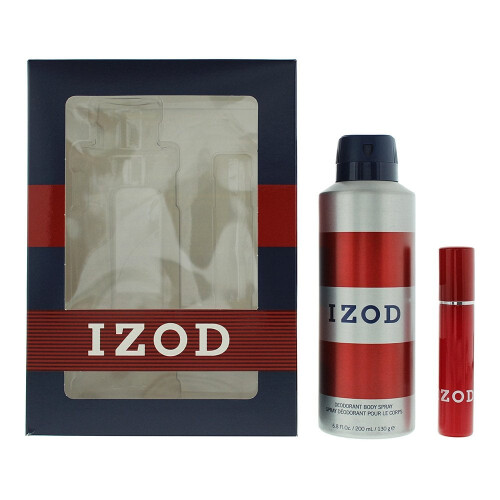 Izod Red 2 Piece Gift Set: EDT 15ml - Body Spray 200ml