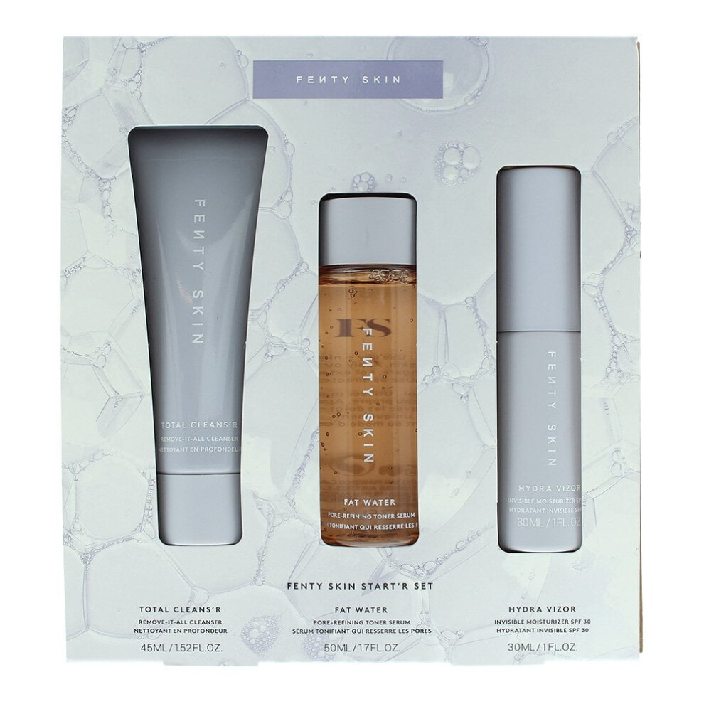 Fenty Beauty Fenty Skin 3 Piece Gift Set: Cleanser 45Ml - Toner 50ml - Moisturiser 30ml