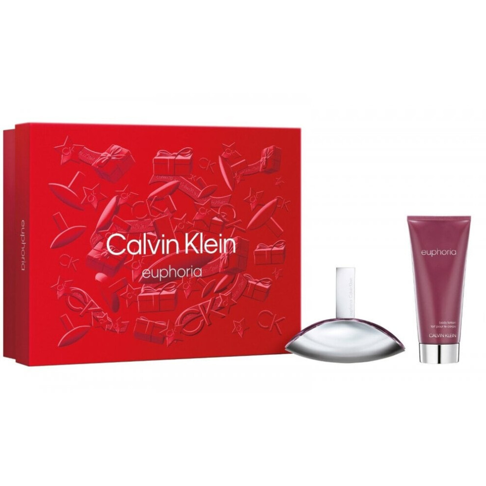 Calvin Klein Euphoria Gift Set 50ml EDP Spray + 100ml Body Lotion