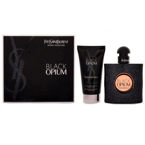 Yves Saint Laurent YSL Black Opium Geschenkset 50ml EDP + 50ml Körperlotion