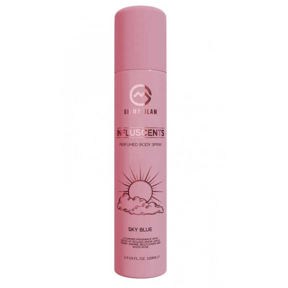 Oh My Glam Influscents Body Spray 100Ml - Sky Blue