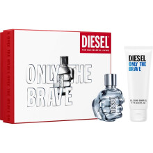 Diesel Only The Brave Gift Set 50ml EDT Spray + 75ml Shower Gel