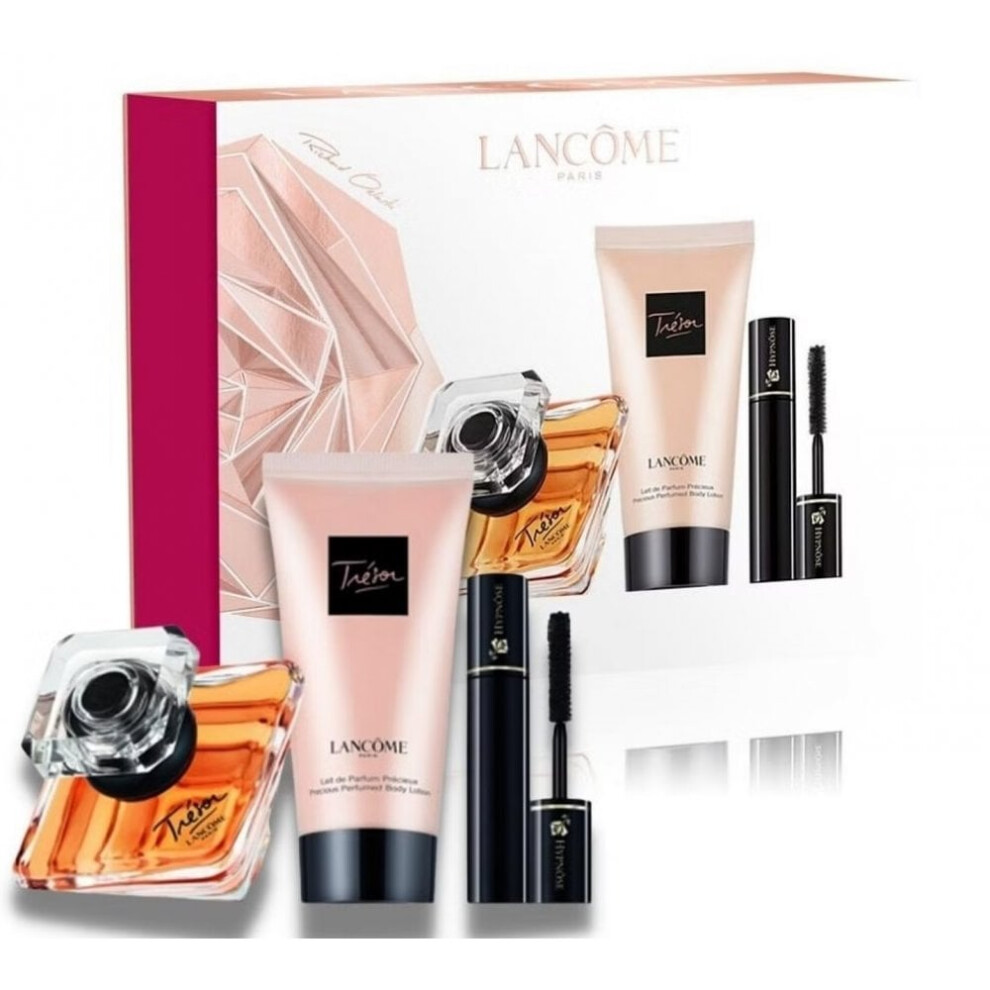 Lancome Tresor Gift Set 30ml EDP + 50ml Body Lotion + 2Ml Hypnose Mascara