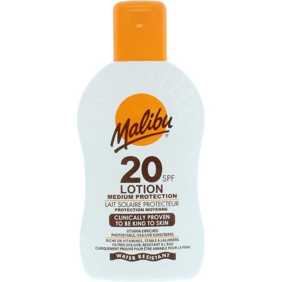 Malibu Sun Lotion SPF20 Medium Protection 200ml
