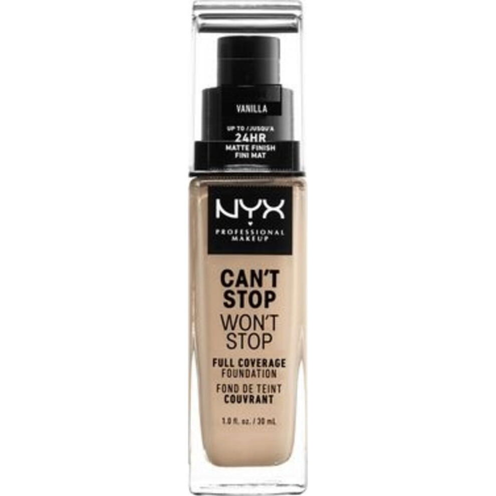 NYX Can't Stop Won't Stop 24H Foundation 30ml - Vanilla