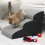 Living And Home (3 Steps,Small) Comfy Non-Slip Pet Steps with Removable Cover 4