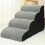 Living And Home (4 Steps) Comfy Non-Slip Pet Steps with Removable Cover 1