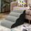 Living And Home (4 Steps) Comfy Non-Slip Pet Steps with Removable Cover 3