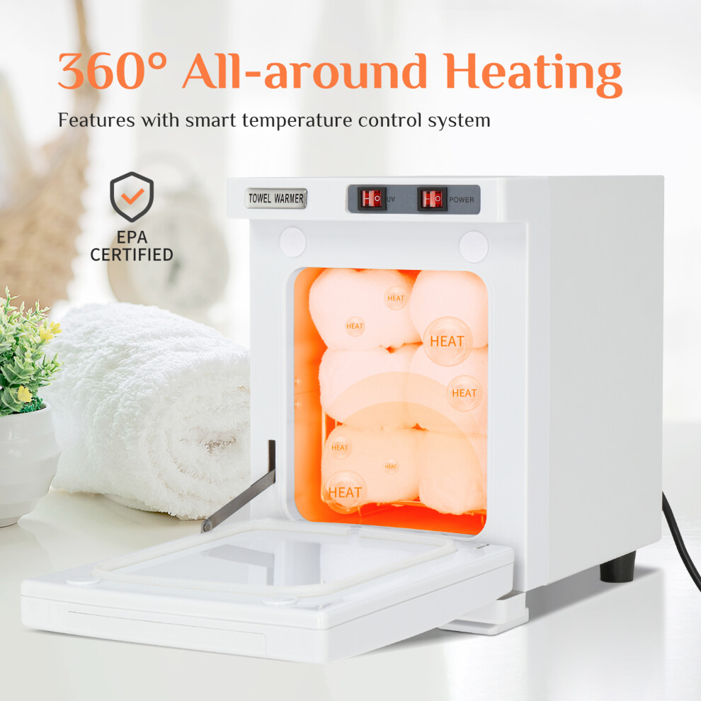 5L Hot Towel Warmer Cabinet UV Sterilizer Box Facial Beauty Salon Equipment