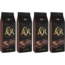 L'OR Espresso Forza Coffee Beans - 4 x 500g, Bold Rich Espresso Blend with Dark Chocolate Notes