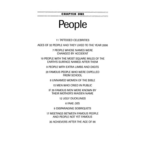 The Book of Lists 1