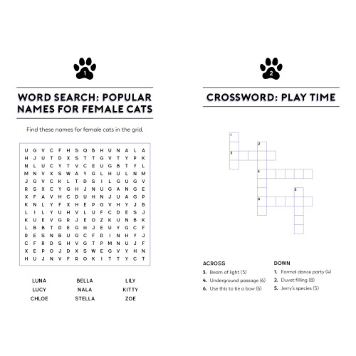 The Cat Lover's Puzzle Book 1