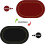 6 Pack Placemat Oval Leather Heat Table Mat Resistant Washable Table Decoration Red 2