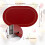 6 Pack Placemat Oval Leather Heat Table Mat Resistant Washable Table Decoration Red 3