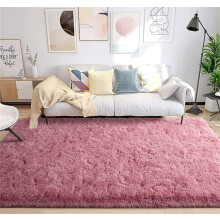 Living Room Rug Shaggy Bedroom Carpets 120x160cm Soft Floor Mat Washable Pink