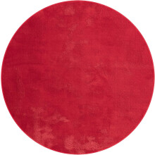 Living Room Rug Round Bedroom Carpets Ø100cm Soft Indoor Carpets Anti-Slip Red
