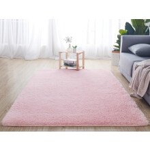 Living Room Rug Soft Fluffy Bedroom Carpets 80x120cm Indoor Carpets Anti-Slip Pink