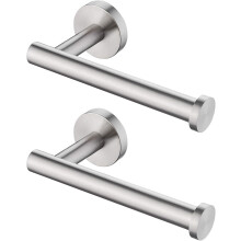 2PCS Toilet Roll Holder, 304 Stainless Steel Waterproof Toilet Paper Holder, Drilling Required Toilet Rolls Holders for Bathroom and Kitchen