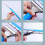 Window Cleaning Kit Window Squeegee and Microfiber Window Cleaning Cloth Rubber 4