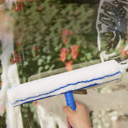 Window Cleaning Kit Window Squeegee and Microfiber Window Cleaning Cloth Rubber 2