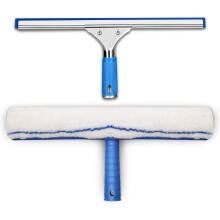 Window Cleaning Kit Window Squeegee and Microfiber Window Cleaning Cloth Rubber