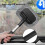 Windshield Cleaner Tool Microfiber Car Window Cleaner with Extendable Long Handle Gray 2