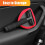 Windshield Cleaner Tool Microfiber Car Window Cleaner with Extendable Long Handle Red 3