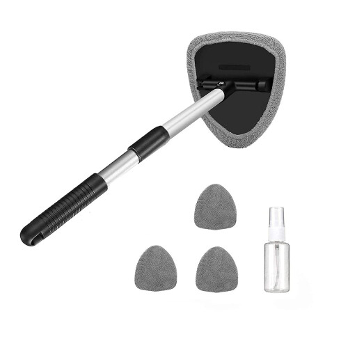 Windshield Cleaner Tool Microfiber Car Window Cleaner with Extendable Long Handle