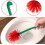 Toilet Brush Creativity WC Brush with Plastic Storage Box Red Cherry 3