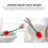 Toilet Brush Creativity WC Brush with Plastic Storage Box Red Cherry 4