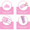 2 Pcs Window Blind Cleaner Duster Brush Blinds Cleaning Tools with 2 Microfiber Cloth Pink+Grey 4