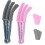 2 Pcs Window Blind Cleaner Duster Brush Blinds Cleaning Tools with 2 Microfiber Cloth Pink+Grey 1