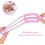 2 Pcs Window Blind Cleaner Duster Brush Blinds Cleaning Tools with 2 Microfiber Cloth Pink+Grey 3