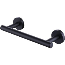 Black Towel Rail Bathroom Hand Towel Rail Wall Mounted Kitchen Towel Holder Stainless Steel 30CM for Fast Drying