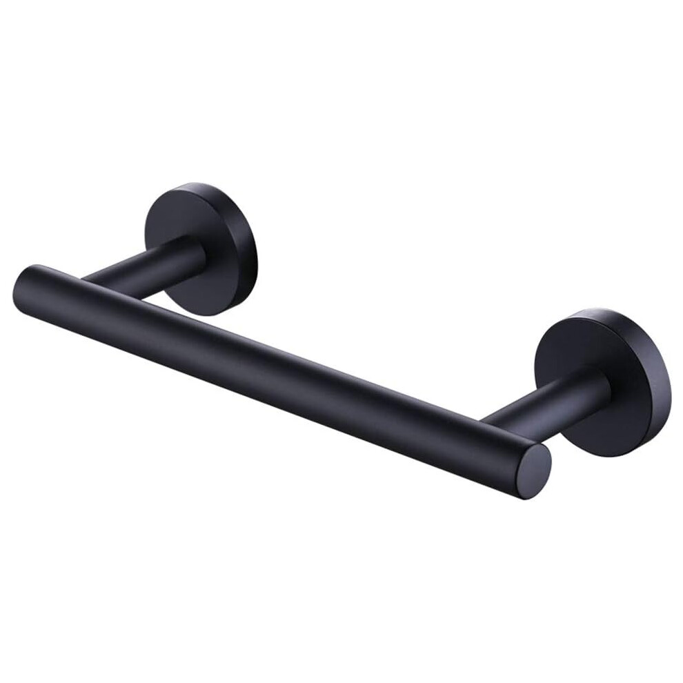 Black Towel Rail Bathroom Hand Towel Rail Wall Mounted Kitchen Towel Holder Stainless Steel 30CM for Fast Drying