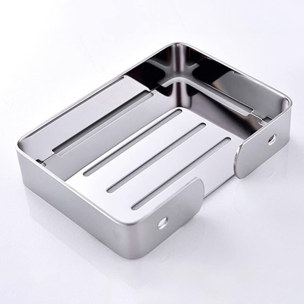 Soap Dish Holder for Bathroom Shower 304 Stainless Steel Soap Holder Saver Tray Wall Mounted Sponge Holder-image-OPC-PFGFGKN-NEW