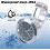 Motorcycle Handlebar Clock Waterproof Bicycle Motorcycle Watch Handlebar Clock Universal Silver 3