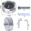 Motorcycle Handlebar Clock Waterproof Bicycle Motorcycle Watch Handlebar Clock Universal Silver 4
