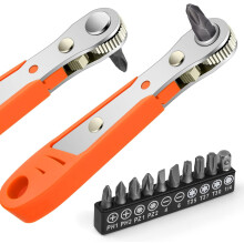 Mini Ratchet Wrench 36 teeth Ratcheting Screwdriver Pocket Right Angle Phillips Magnetic Screwdriver